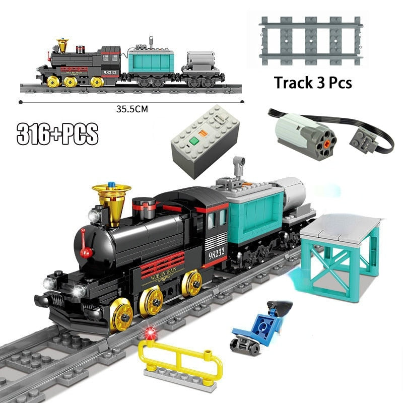 City Train Power Function Compatible All Brands high-tech Creative Building Blocks Bricks Tech Toys