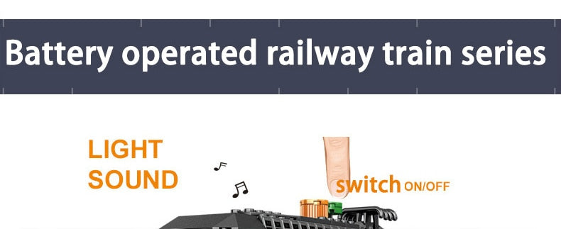 City Train Power Function Compatible All Brands high-tech Creative Building Blocks Bricks Tech Toys