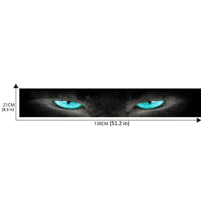 Windshield Sticker Rear Auto 3D Sunshade Stickers Terrorist Decor Front File Wolf Cat Eyes Sticker Decorative 130*21cm