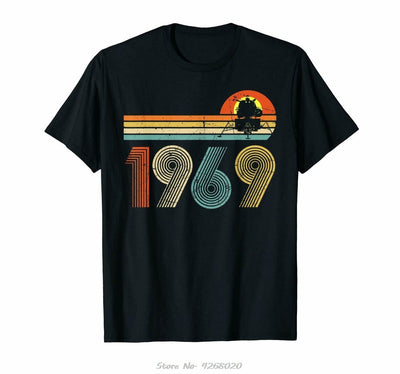 Apollo 11 50Th Anniversary Moon Landing 1969 - Vintage T-Shirt  Unisex Tshirt Men Cotton O-neck T Shirt