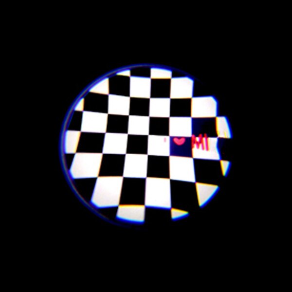 car door welcome light led mood projector auto logo for mini cooper crystal blue