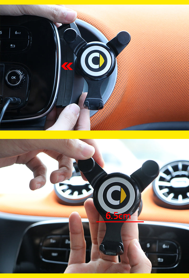 Mobile Phone Charging Navigation Bracket For Mercedes Smart 453 451 450 Fortwo Forfour Interior Accessories