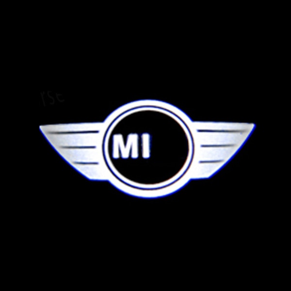 car door welcome light led mood projector auto logo for mini cooper 6000k cold white