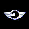 car door welcome light led mood projector auto logo for mini cooper 6000k cold white