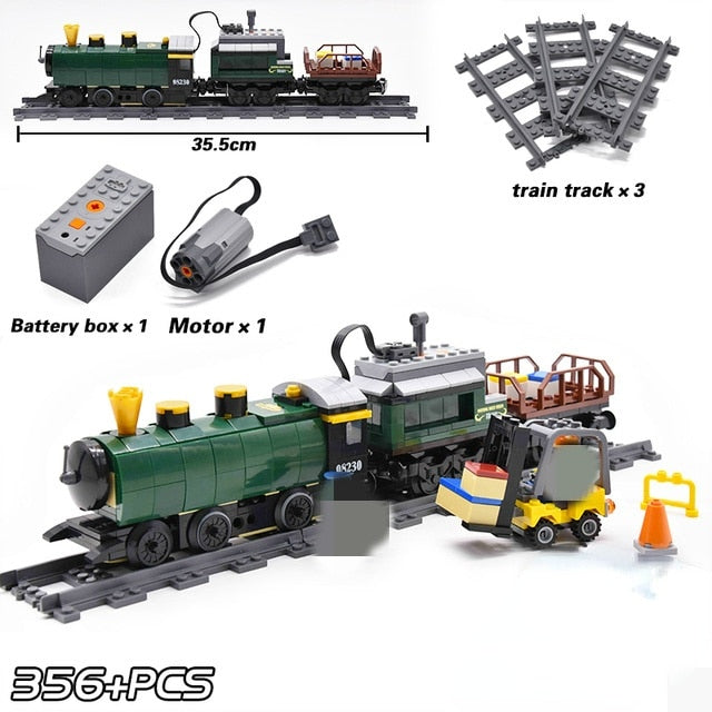 City Train Power Function Compatible All Brands high-tech Creative Building Blocks Bricks Tech Toys