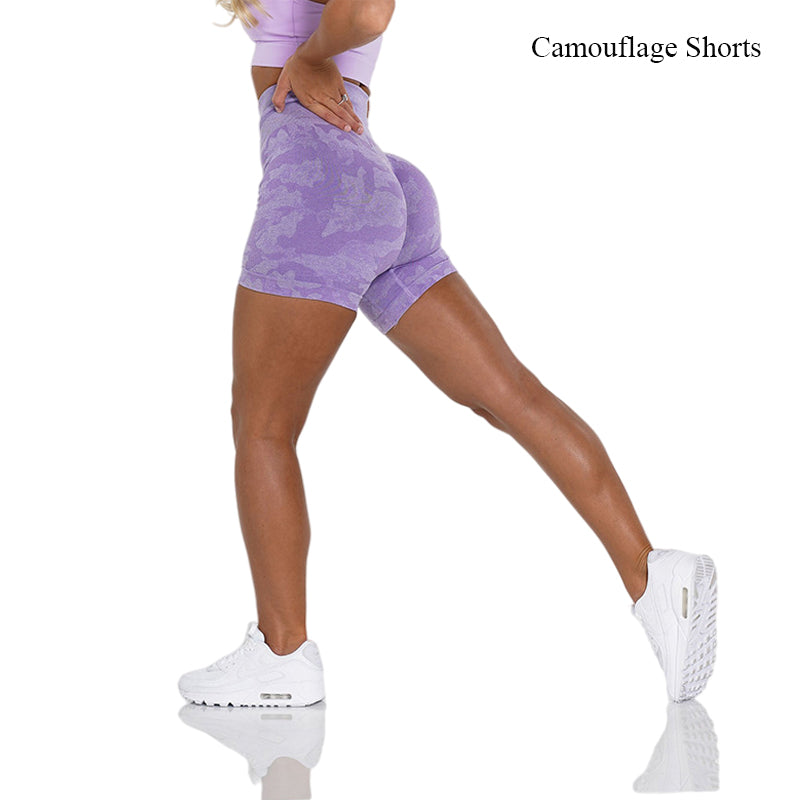 Seamless Shorts Spandex Shorts Woman Fitness Elastic Breathable Hip-lifting Leisure Sports Running Fitness Pants