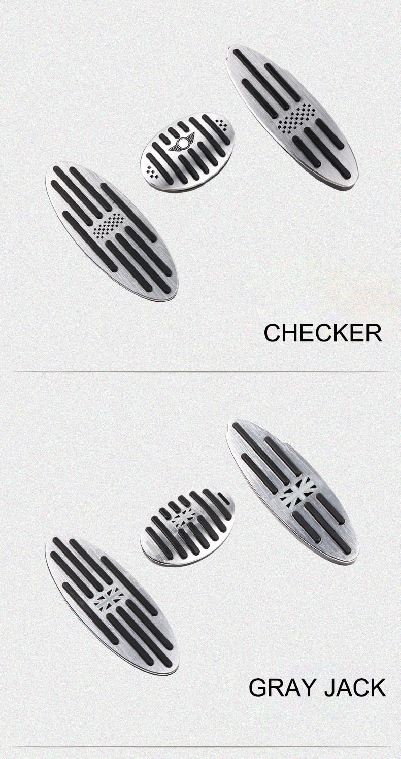 Gear Interior For Mini Cooper F55 F56 F60 R55 R56 R60 Universal Automatic For Carbon Foot Rest Pedal Stickers Auto Accessories