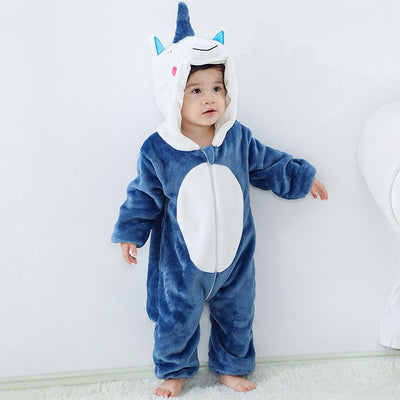 Cute Baby Rompers Cartoon Cotton Baby Clothes Animal Carnival Christmas Elf Halloween Jumpsuit