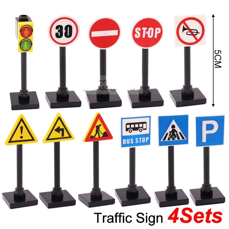 City Train Railway Build Model Kit Soft Cruved Straight Tracks Traffic Light Tunnel Compatible 53401 Blocks Bricks