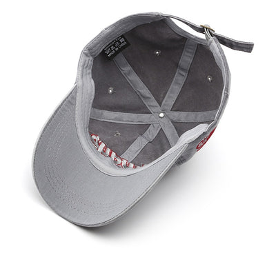 Fashion Outdoor Sports Cotton Baseball Cap For Women Casual Retro Embroidery Cap Hip Hop Rebound Cap Snapback Hat