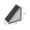 Stair Fence Wall Lamp White/Warm White Garden Solar Light Ip67 Waterproof Step Lights Home Decoration Yard Path Lamp