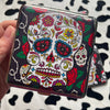 Cigarette Case Box Portable Cigar Box-Up to 20 King Size 84mm Cigarettes Volume Skull And Rose Leather