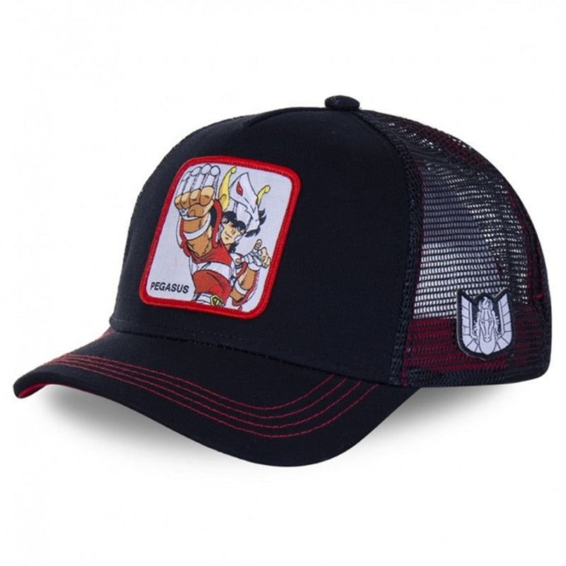 Baseball Cap High Quality Mesh Hat Summer Anime Cartoon Net Cap For Women Men Trucker Hat