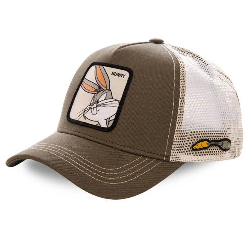 Baseball Cap High Quality Mesh Hat Summer Anime Cartoon Net Cap For Women Men Trucker Hat