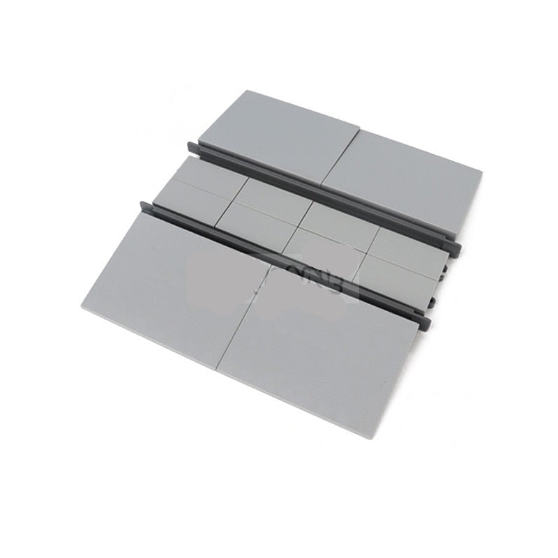 City Train Railway Build Model Kit Soft Cruved Straight Tracks Traffic Light Tunnel Compatible 53401 Blocks Bricks