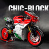Motorcycle Model Building Blocks Education Diy Assembly Bricks Set Toys Brithday Gifts for Children Boys