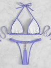 Rhinestones Diamond Bikini Long Sleeve One Piece Swimsuit Women Swimwear Female High Cut