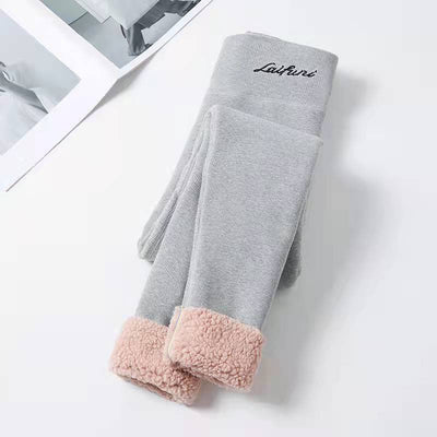 Winter Thick Warm Plush Pants Women Fashion High Waist Tight Fleece Trousers Woman Solid Color Casual Stretchy Leggings