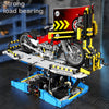 Motorcycle Test Bench Display Stand Building Block MOC Mechanical Gear Educational Toys For Children Construction Gift