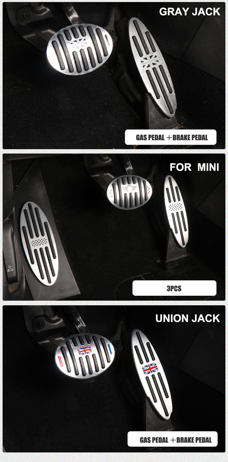 Gear Interior For Mini Cooper F55 F56 F60 R55 R56 R60 Universal Automatic For Carbon Foot Rest Pedal Stickers Auto Accessories