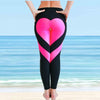 Sports Fitness Leggings Gym Heart Print Running Push-Up Leggings New Workout Sports Stretch Pants  XS-8XL