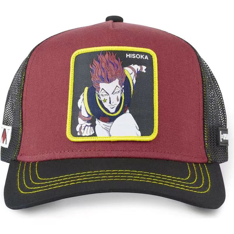Baseball Cap High Quality Mesh Hat Summer Anime Cartoon Net Cap For Women Men Trucker Hat