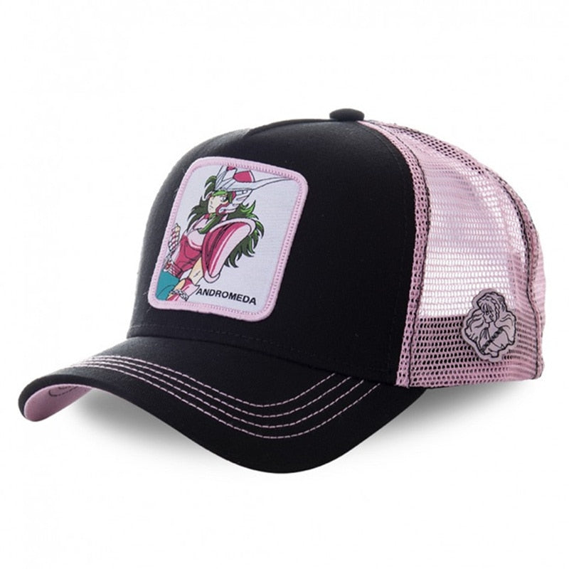 Baseball Cap High Quality Mesh Hat Summer Anime Cartoon Net Cap For Women Men Trucker Hat