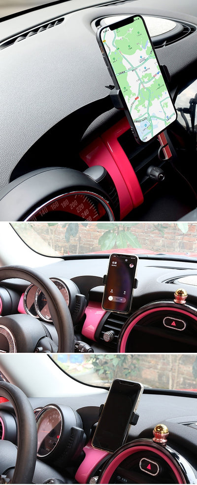 Phone Holder for BMW MINI Countryman R60 Cooper S R61 Wireless Charging Cell Phone Support HUD Stand Auto Accessories