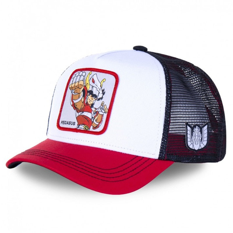 Baseball Cap High Quality Mesh Hat Summer Anime Cartoon Net Cap For Women Men Trucker Hat