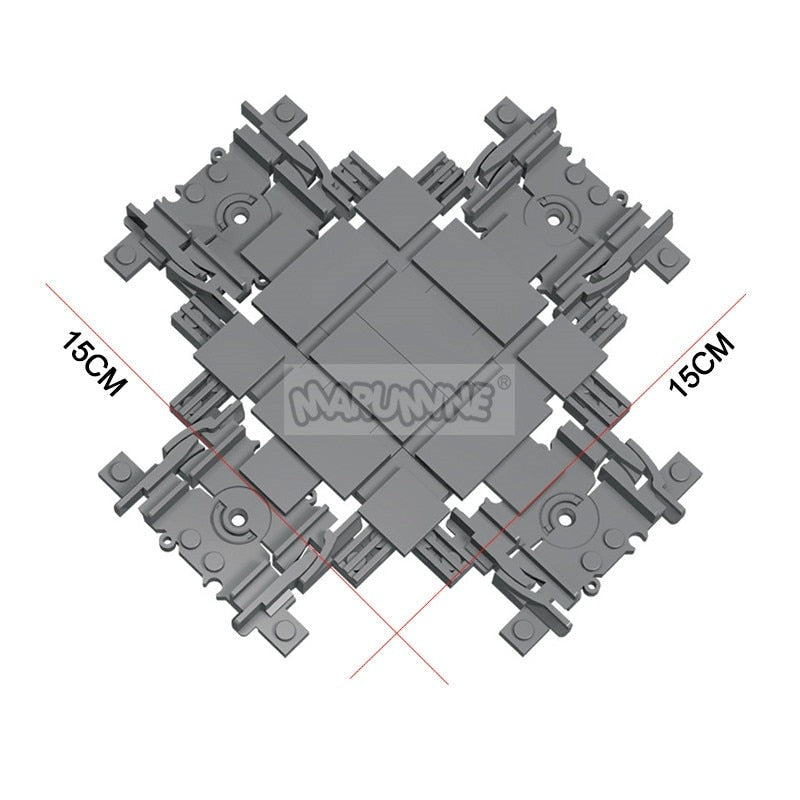 City Train Railway Build Model Kit Soft Cruved Straight Tracks Traffic Light Tunnel Compatible 53401 Blocks Bricks