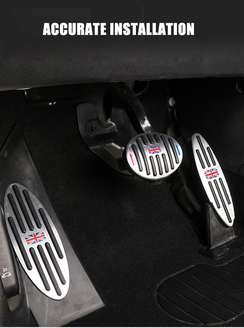 Gear Interior For Mini Cooper F55 F56 F60 R55 R56 R60 Universal Automatic For Carbon Foot Rest Pedal Stickers Auto Accessories