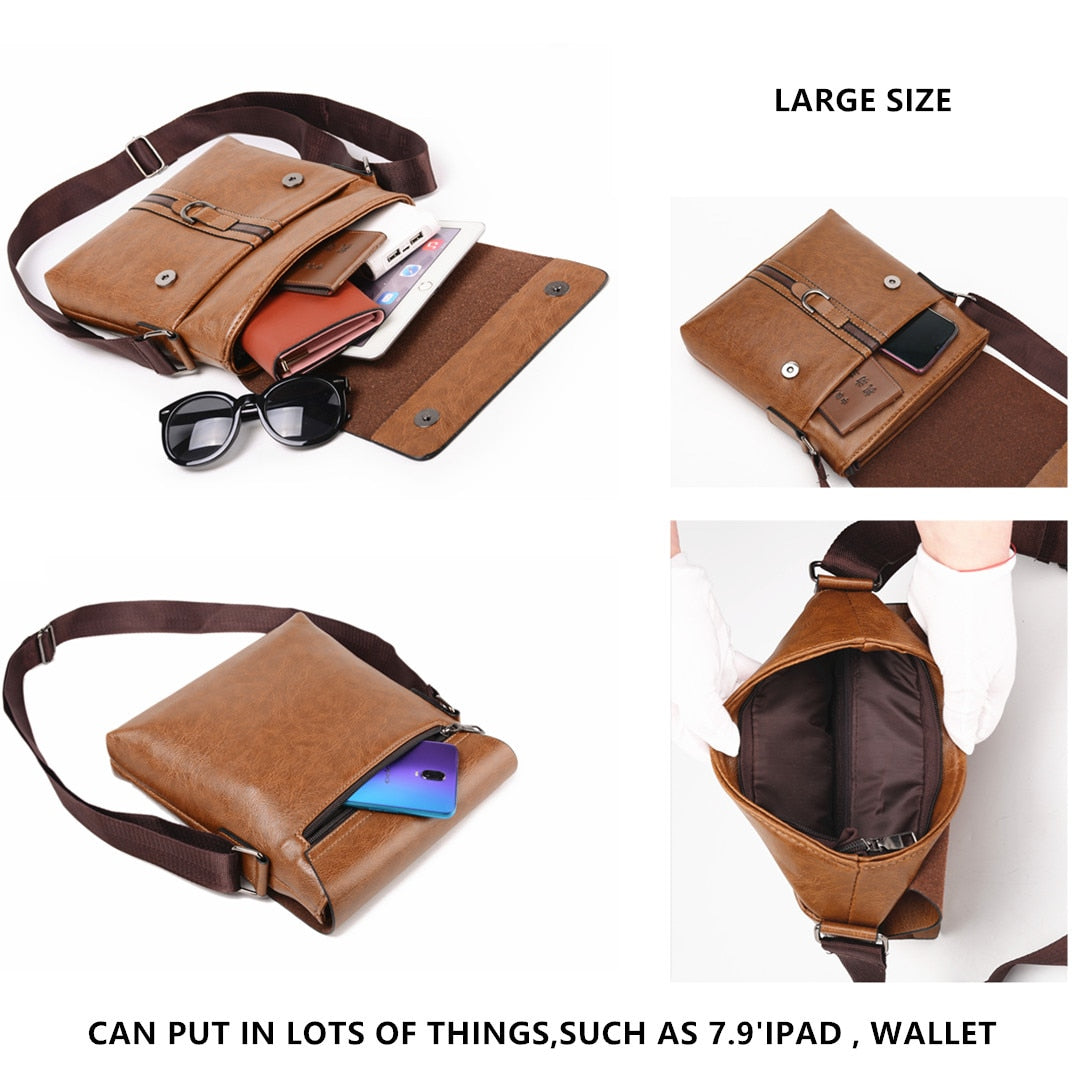 Messenger Bag For Man iPad Famous Men Shoulder Bag Casual Business Tote Bags JEEP BULUO Brand
