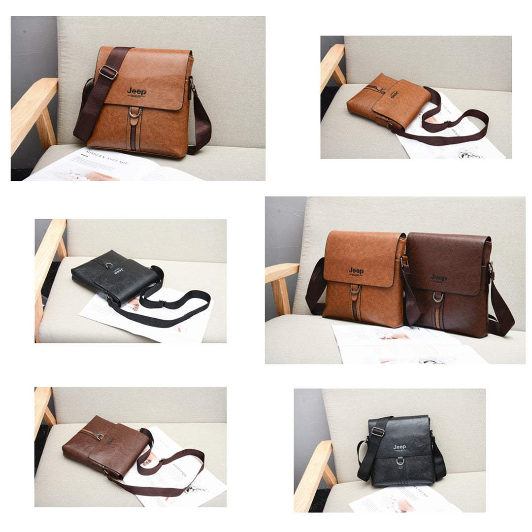 Messenger Bag For Man iPad Famous Men Shoulder Bag Casual Business Tote Bags JEEP BULUO Brand