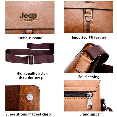 Messenger Bag For Man iPad Famous Men Shoulder Bag Casual Business Tote Bags JEEP BULUO Brand