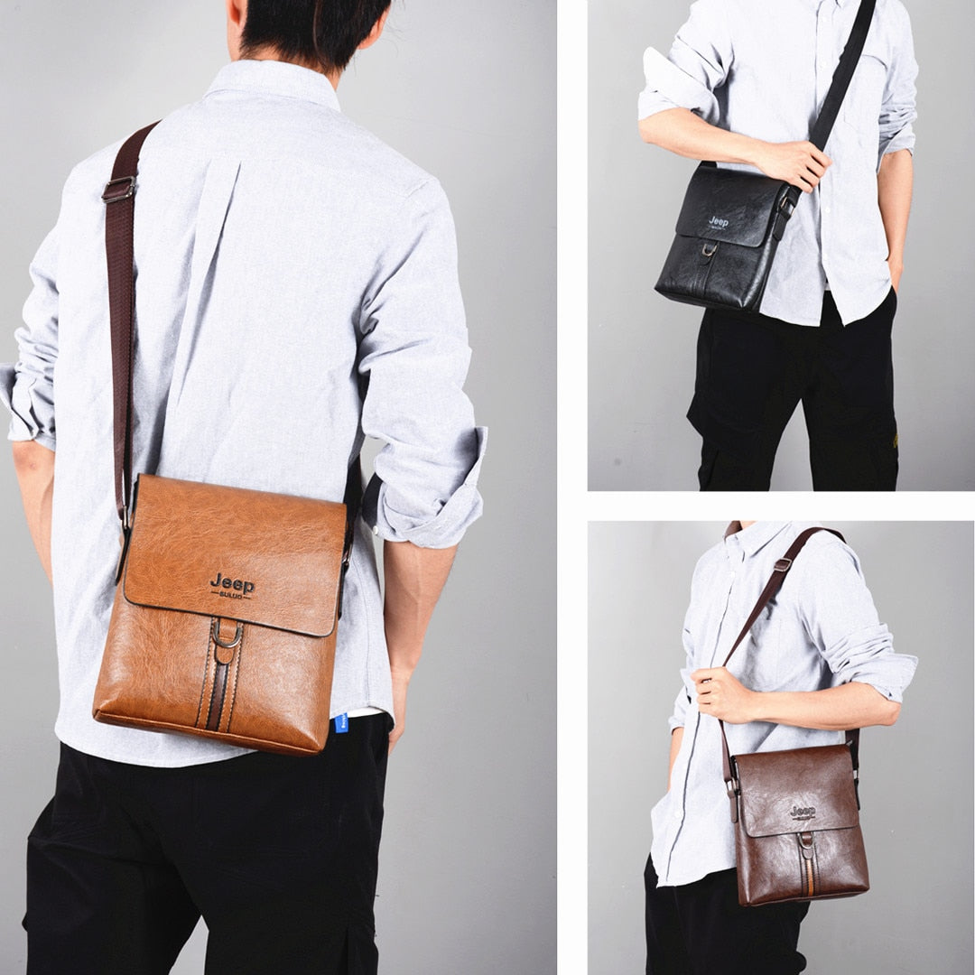 Messenger Bag For Man iPad Famous Men Shoulder Bag Casual Business Tote Bags JEEP BULUO Brand