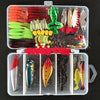Set Spinner Crankbait Minnow Popper VIB Soft Hard Spoon Crank Baits Fishing Hooks Fishing Tools Tackle Box