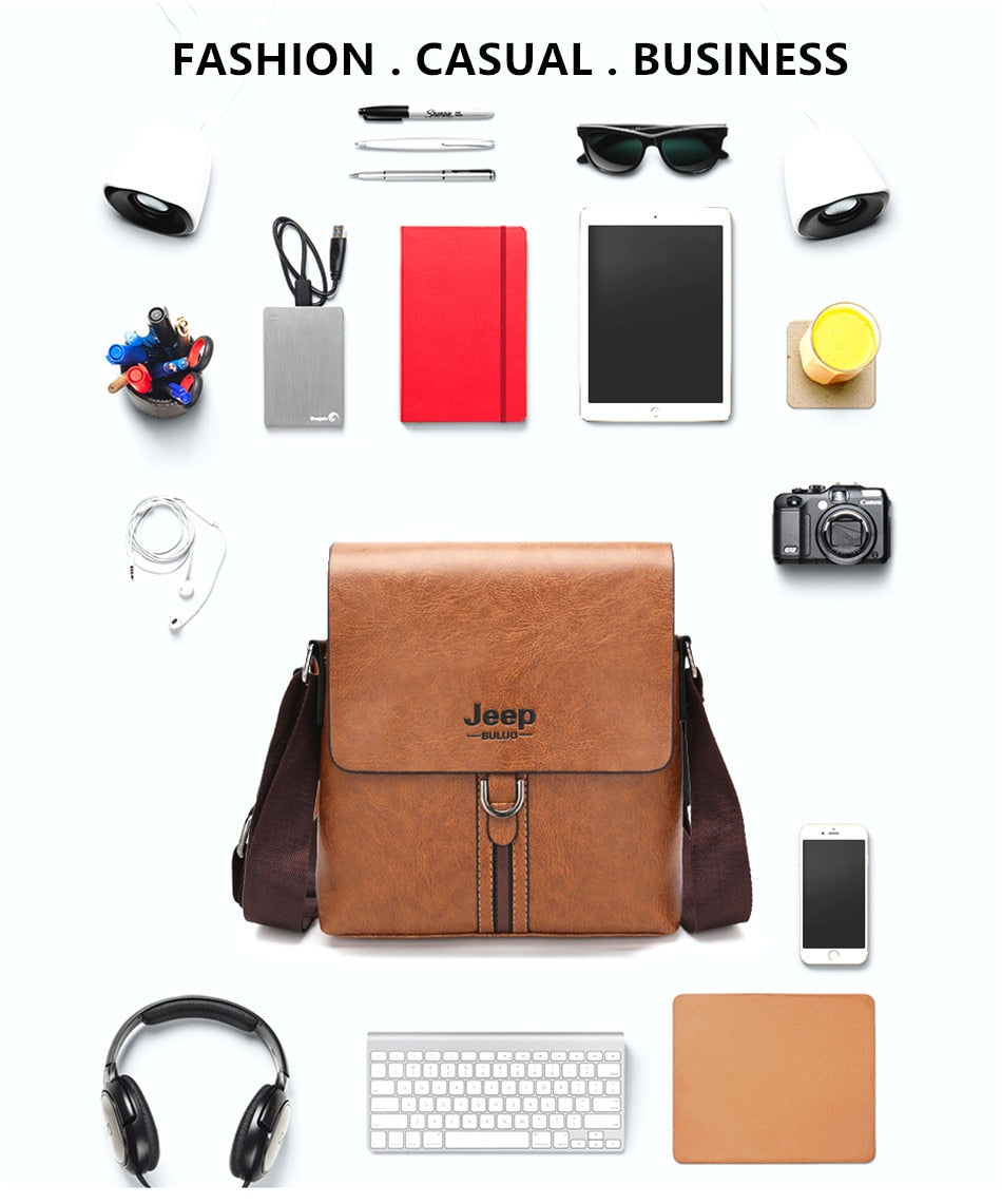 Messenger Bag For Man iPad Famous Men Shoulder Bag Casual Business Tote Bags JEEP BULUO Brand