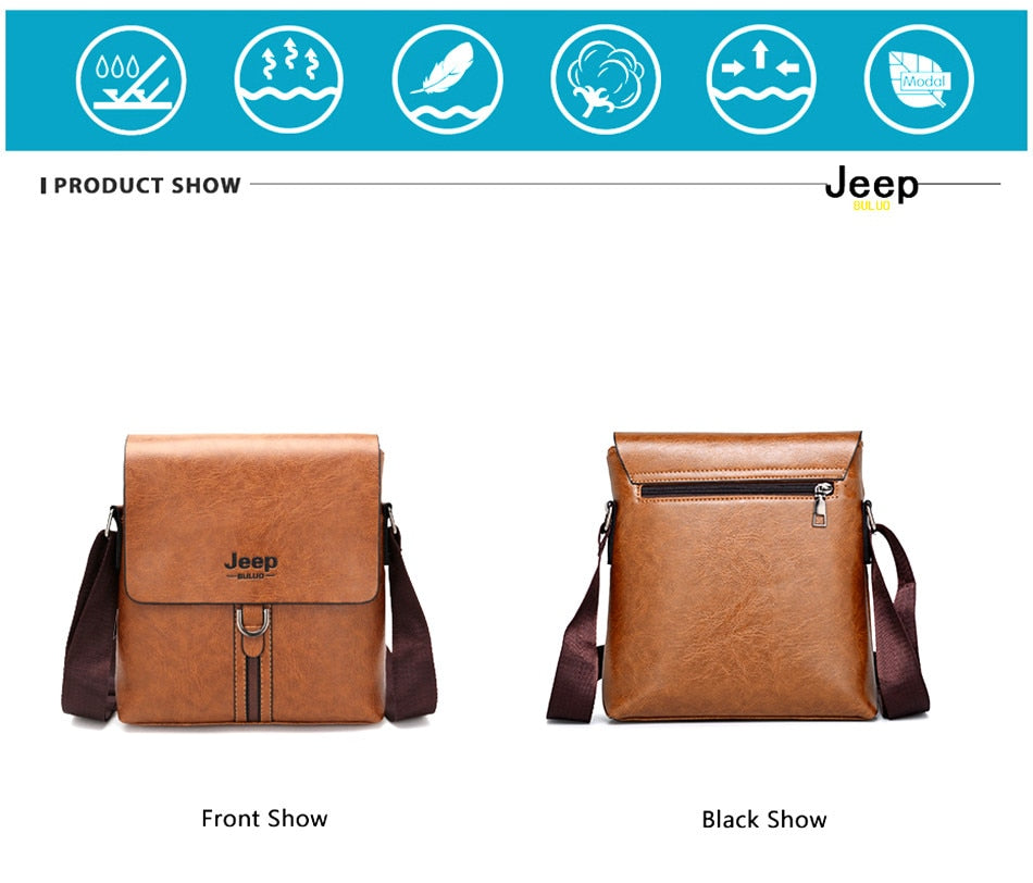 Messenger Bag For Man iPad Famous Men Shoulder Bag Casual Business Tote Bags JEEP BULUO Brand