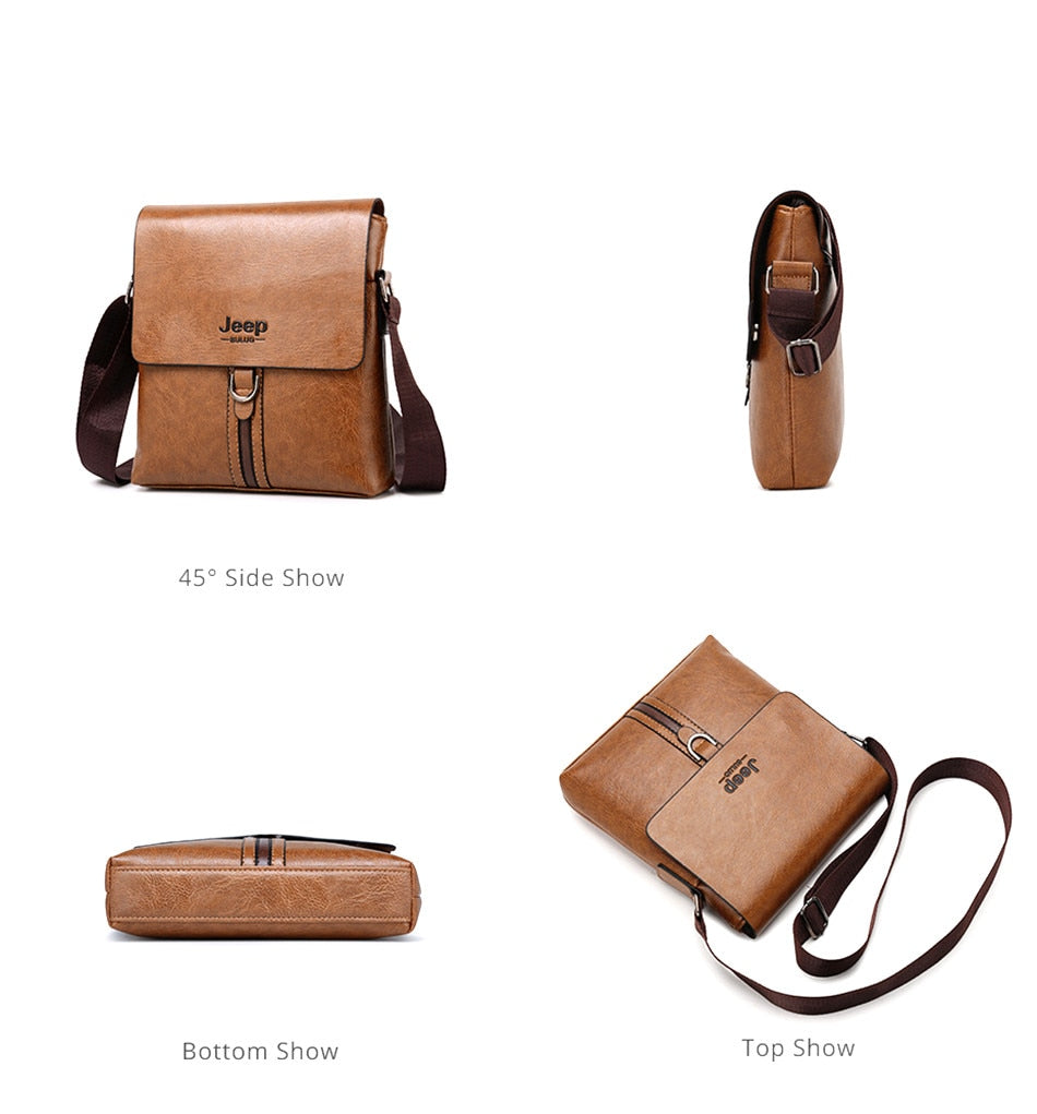 Messenger Bag For Man iPad Famous Men Shoulder Bag Casual Business Tote Bags JEEP BULUO Brand