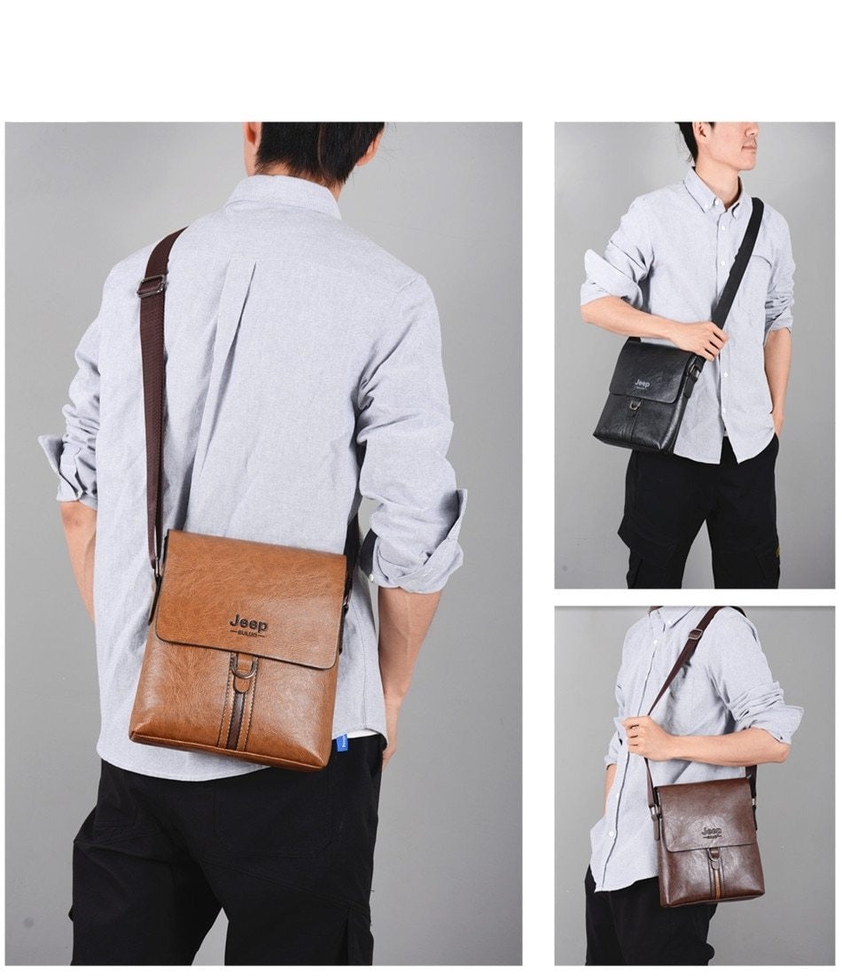 Messenger Bag For Man iPad Famous Men Shoulder Bag Casual Business Tote Bags JEEP BULUO Brand
