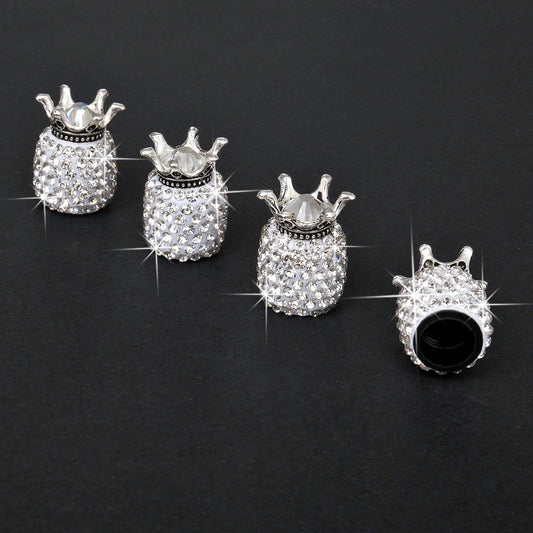Crystal Wheel Caps Rhinestone Clay ABS Car Tires Valves Tyre Stem Air Valve Caps Airtight Cover Bling