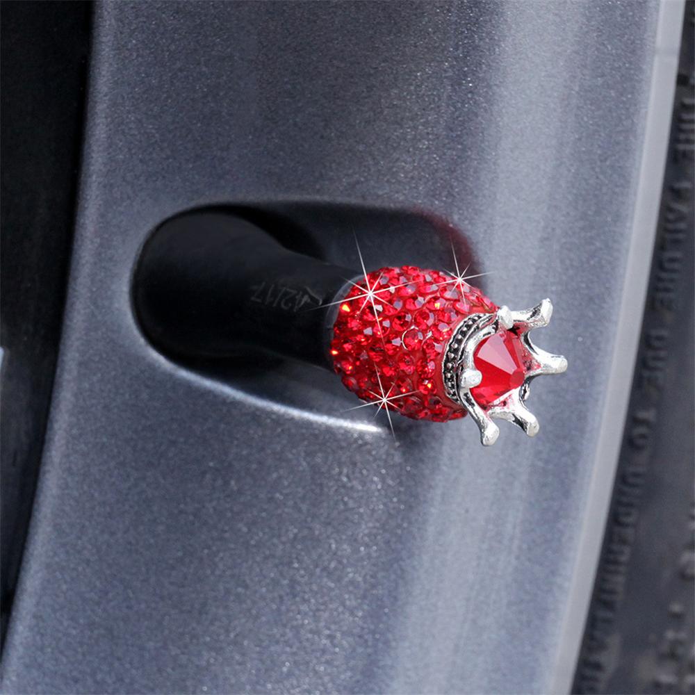 Crystal Wheel Caps Rhinestone Clay ABS Car Tires Valves Tyre Stem Air Valve Caps Airtight Cover Bling