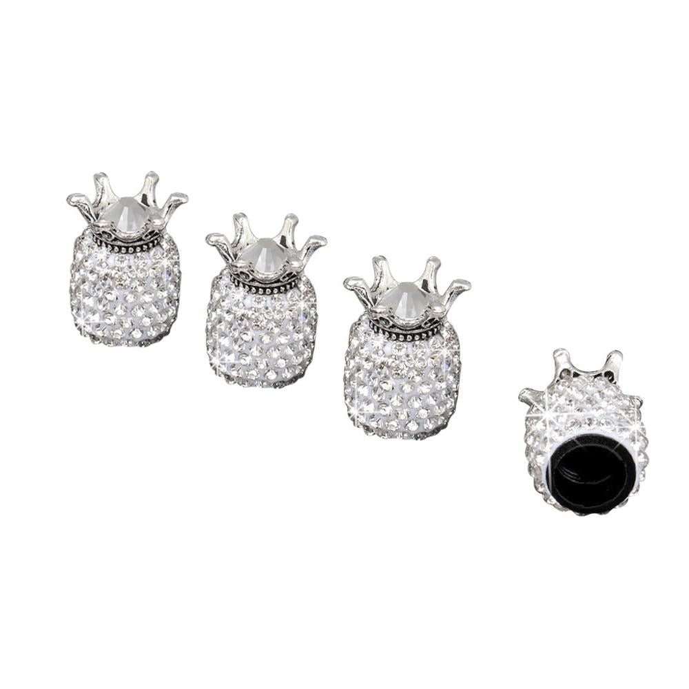 Crystal Wheel Caps Rhinestone Clay ABS Car Tires Valves Tyre Stem Air Valve Caps Airtight Cover Bling