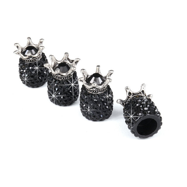 Crystal Wheel Caps Rhinestone Clay ABS Car Tires Valves Tyre Stem Air Valve Caps Airtight Cover Bling