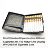 Cigarette Case Old Silver Color Cigarette Box Smoking Holders with Gift Box