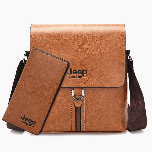 Messenger Bag For Man iPad Famous Men Shoulder Bag Casual Business Tote Bags JEEP BULUO Brand
