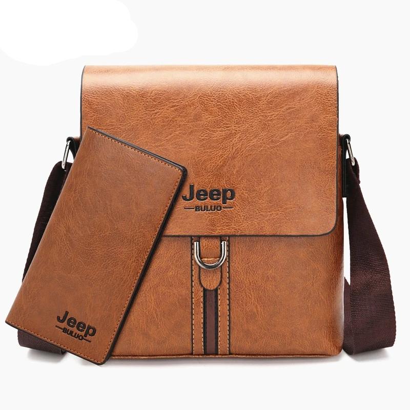 Messenger Bag For Man iPad Famous Men Shoulder Bag Casual Business Tote Bags JEEP BULUO Brand