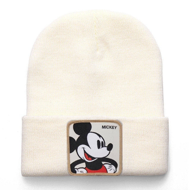 Anime Cartoon Cotton Casual Beanies for Men Women Warm Knitted Winter Hat Fashion Solid