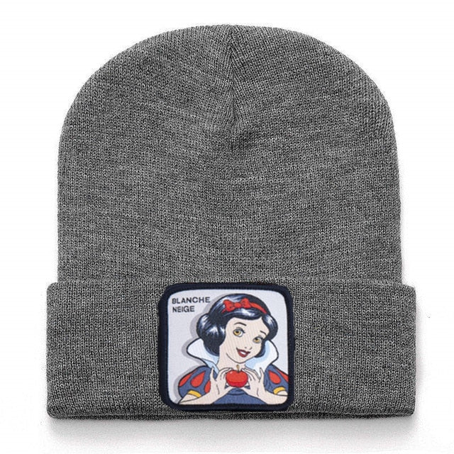 Anime Cartoon Cotton Casual Beanies for Men Women Warm Knitted Winter Hat Fashion Solid