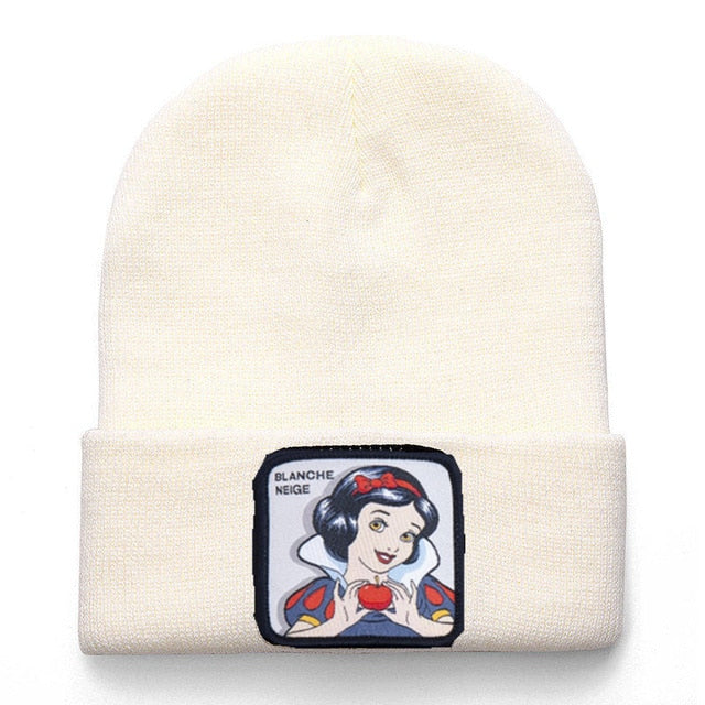 Anime Cartoon Cotton Casual Beanies for Men Women Warm Knitted Winter Hat Fashion Solid